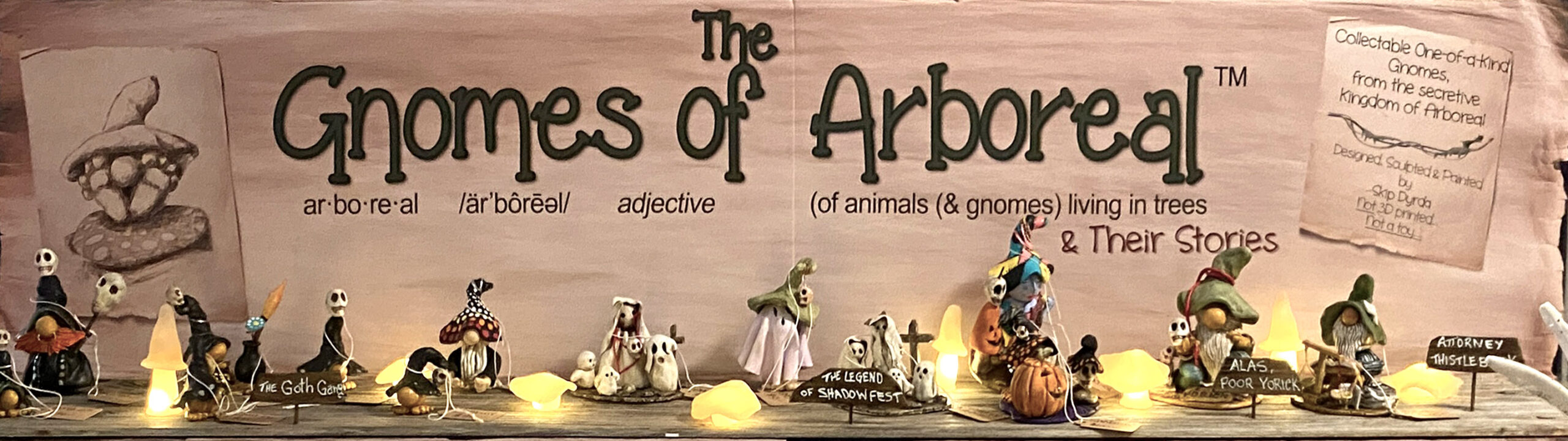 The Gnomes of Arboreal display photo Header big